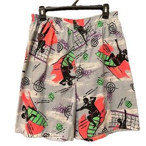 Vintage 80s 90s Swim Shorts trunks retro surf volleyball beach rare summer
